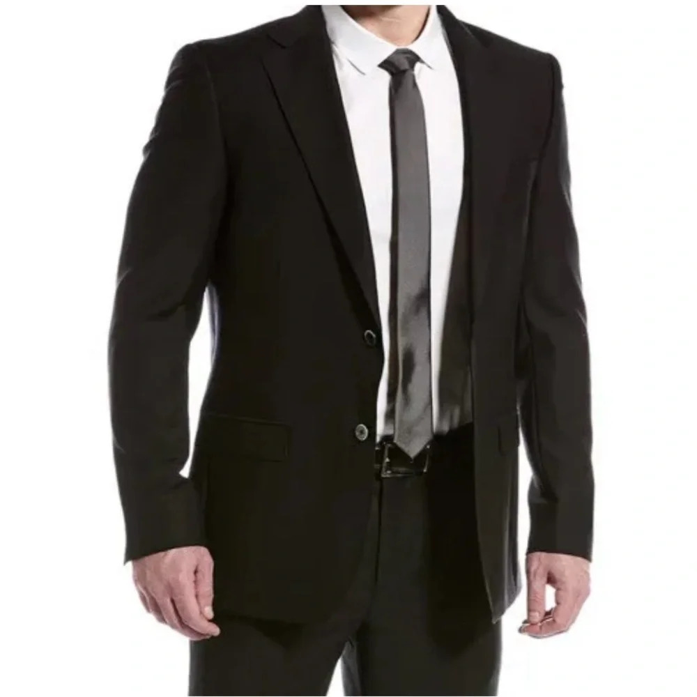 Zanetti Port Slim Fit Two Button Notch Lapel Wool Suit